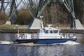 Hochdonn Ã¢â¬â Police boat Vossbrook at the Kiel Canal